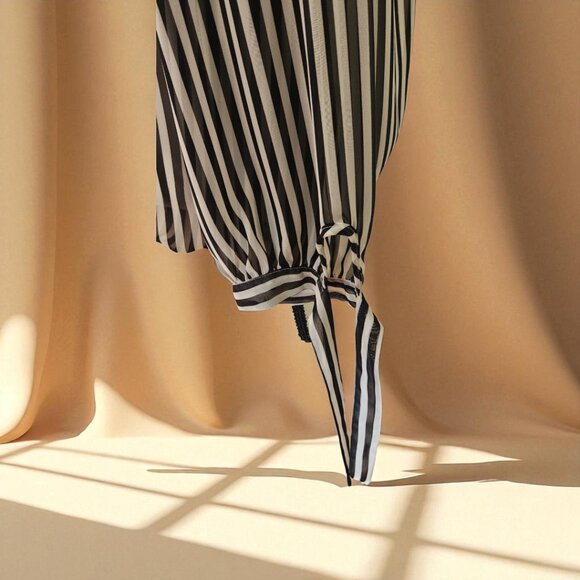 Sheer Striped Blouse – Size S/M - Picture 4 of 4